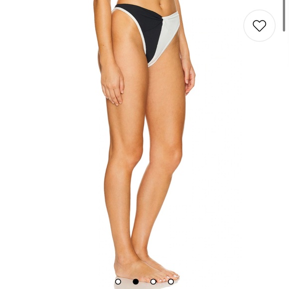 NWT LSPACE Jada Bikini Bottom in Black & Cream in Size Medium - Picture 3 of 10